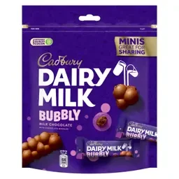 Cadbury Dairy Milk Bubbly Milk Chocolate Minis 168gm