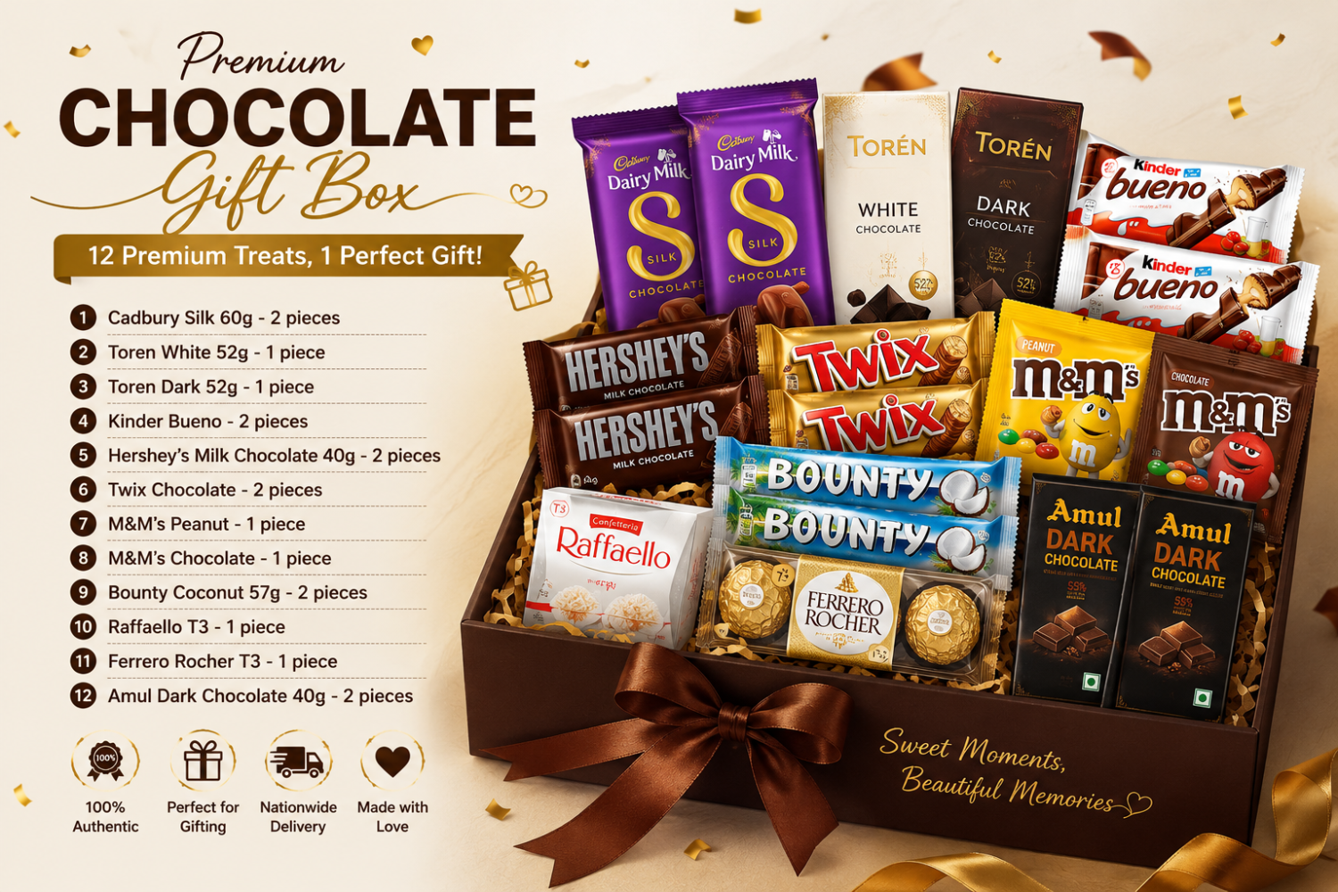 Chocolate Mix Package 25 Pack of 11 Pieces