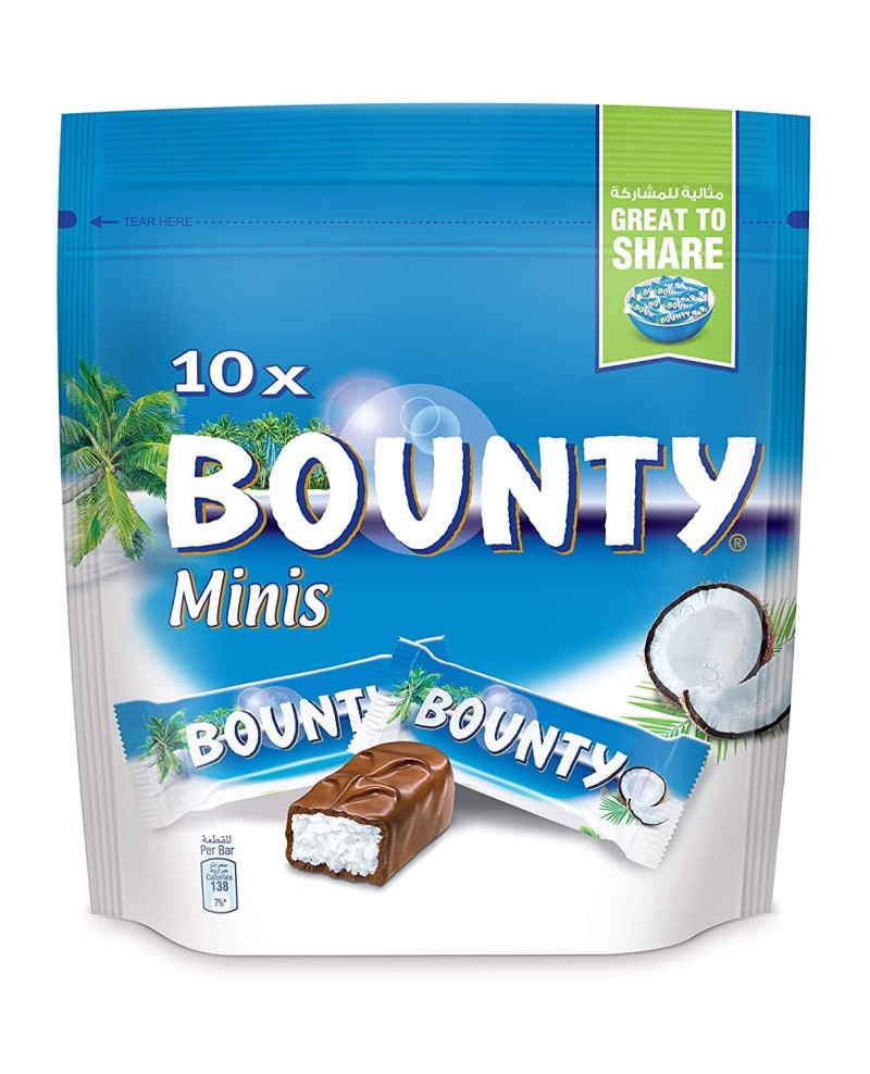 Bounty Minis Chocolate Pouch Pack (10pcs) 285G