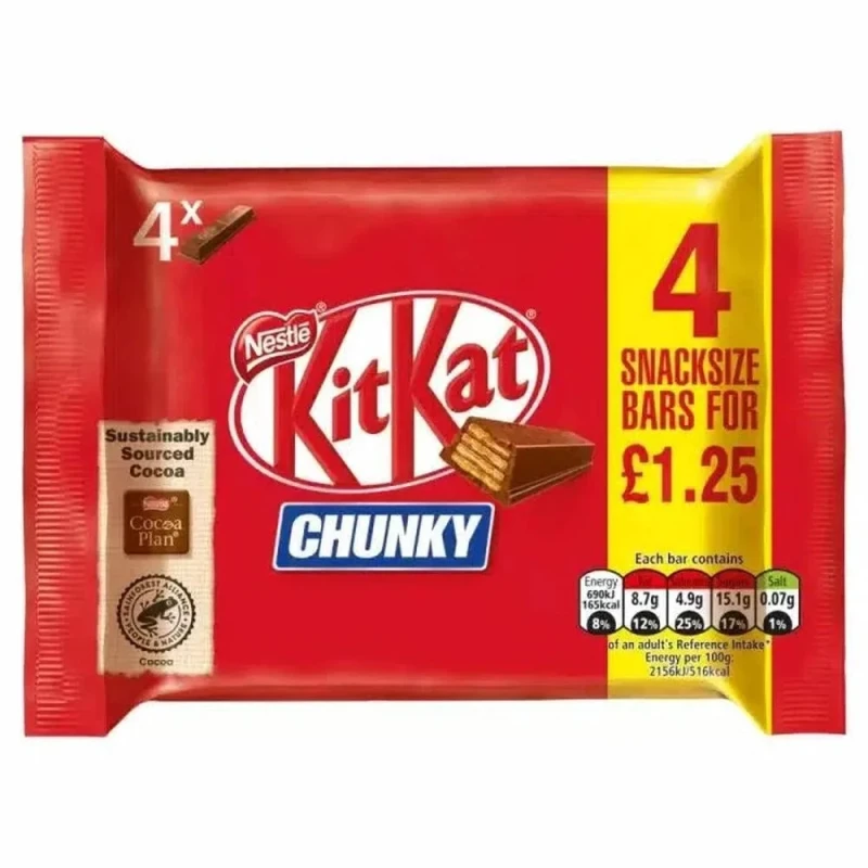 Kitkat Chunky 4 bars Pack